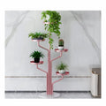 5-Tier Modern Art Decor Metal Plant Flower Stand Powder Coated Finish Indoor/Outdoor Iron Rack Customized Logo Everyday Round