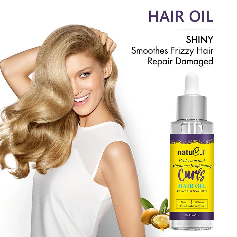 Private Label Logo Organic Arfican Kids Hair-Repairing Curly Hair Care Set Shea Butter Castor Oil Leave in Hair Oil