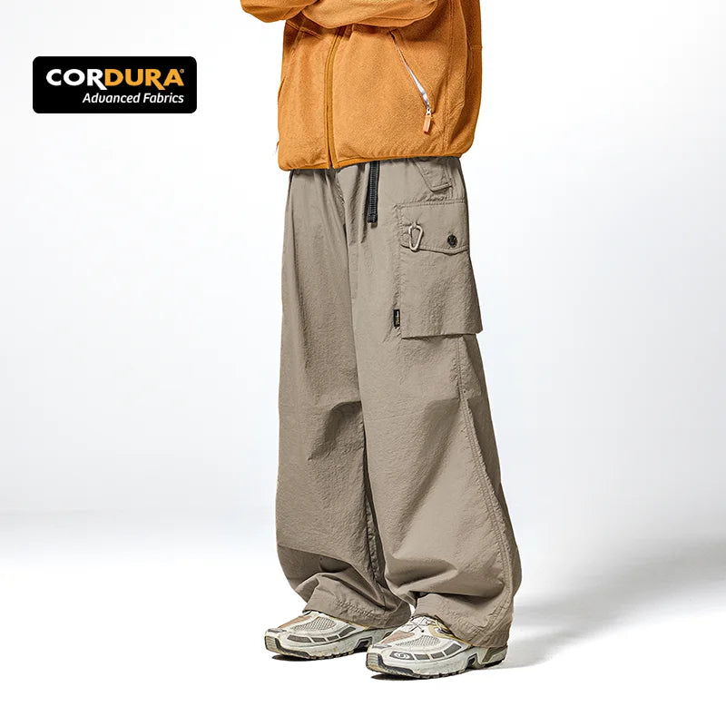 QUICKSHOW Custom CORDURA Anti-tear Fabric Pants Men Custom Reflective Belt Logo Label Brand Outdoor Trouser Men Pants