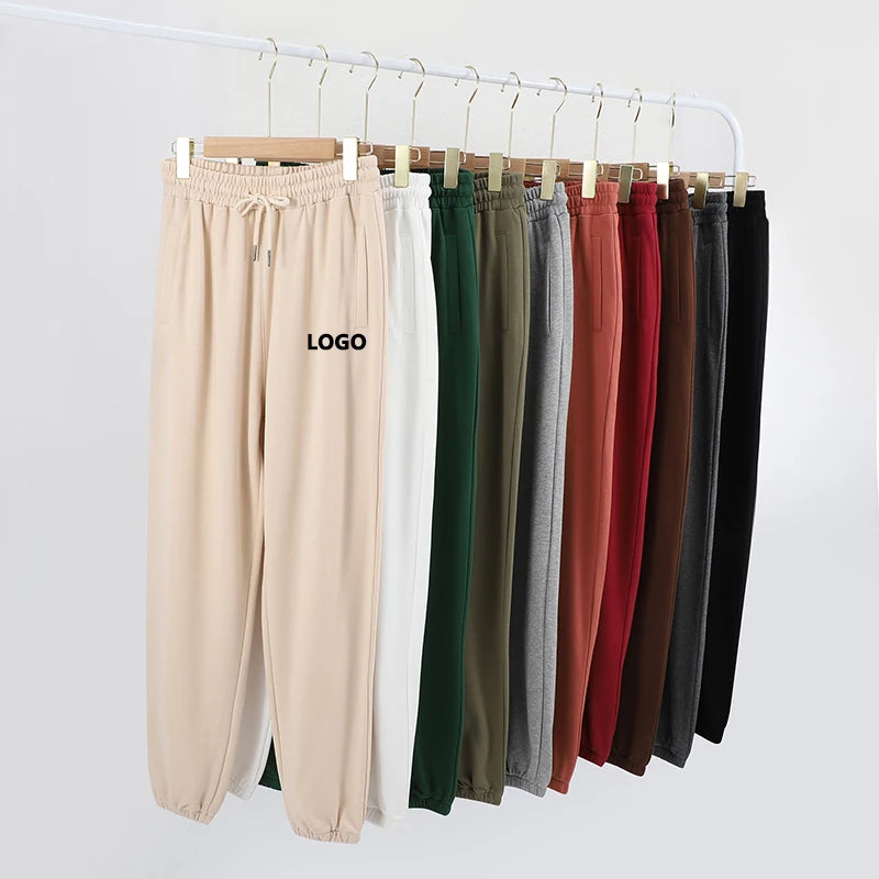 High Quality Custom Logo Printed Men's Sports Joggers Pant Mid Casual Jogging Sweatpants Men Streetwear Blank Straight