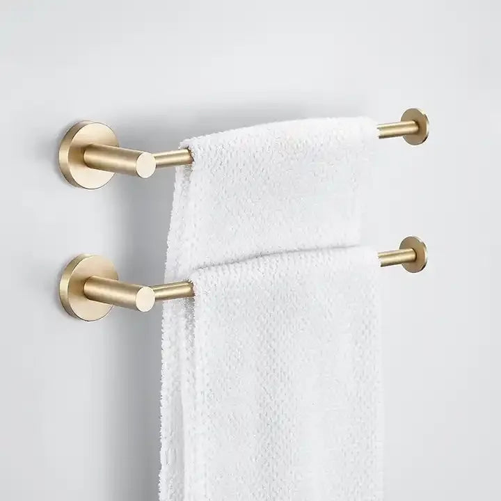 HOMEDEC Modern Stainless Steel Wall-Mounted 60cm Bathroom Towel Rack Set with Screw Towel Bar Handles 3-Year Warranty Guangdong