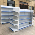 Steel Heavy Duty Double Sided Display Rack Shelves for Second Hand Supermarket Gondola Shelving