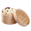 Hot Selling High Quality Eco-friendly Kitchen Home Round Bamboo Steamer 3L 2-Layer Gas & Induction Compatible