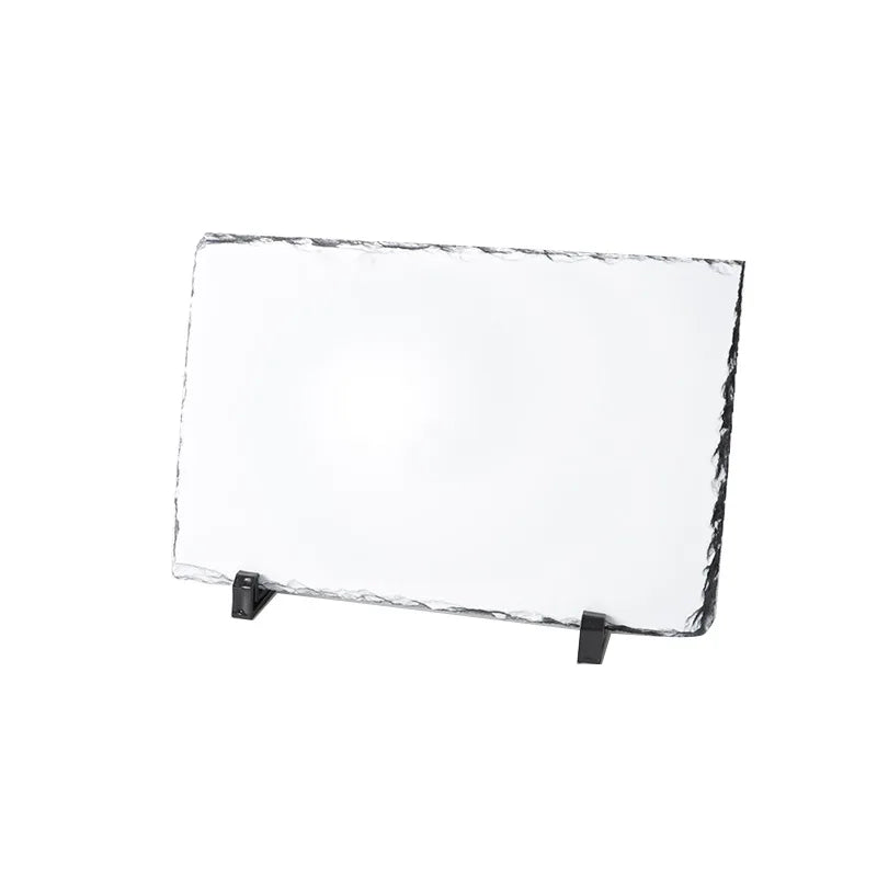 Customized Rectangle Stone Photo Frame for Sublimation Rock Slate with Photo Logo Printing Blank Sublimation Custom Photo Frame