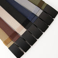 Belts for Men Multi-Color Nylon Webbing Belt Alloy Plate Buckle Durable Formal Custom Length Accessory for Daily Outdoor Styling