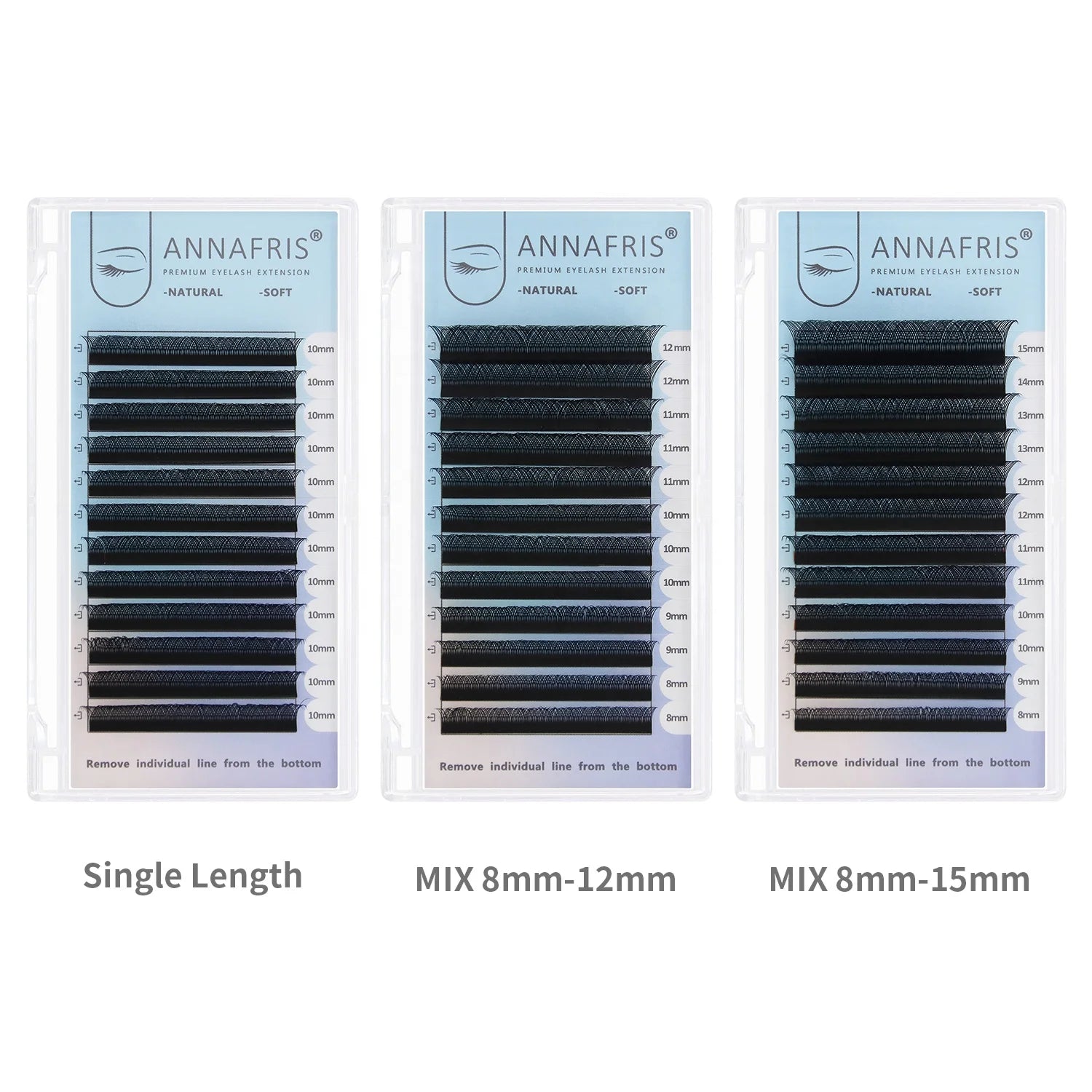 ANNAFRIS Hand-Made 0.07 YY Shape Soft Lash Extension Individual Eyelashes C/D Curl Soft Eyelash Extensions