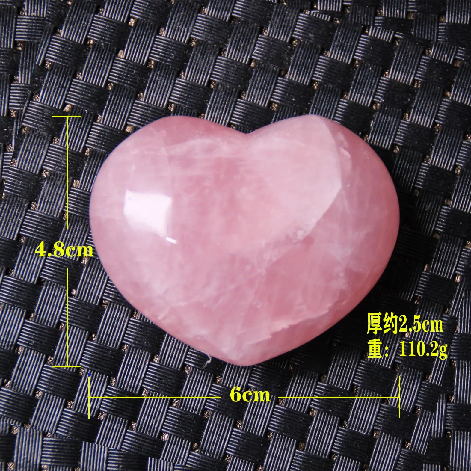 DIY 60mm Puffty Crystal Hearts Gemstones Valentines Gift Crystal Healing Stones Unique Gifts Souvenirs