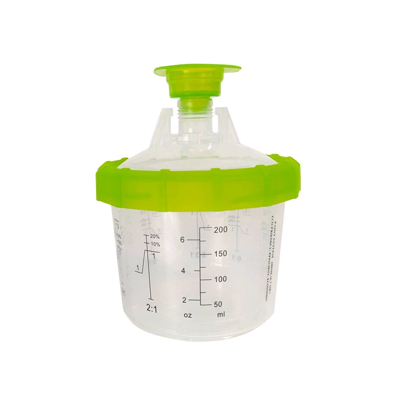 200 Ml Free Wash Pot 50 Sets a Box of Car Paint Sheet Metal Spray Gun Pot General  Cans Plastic Cups Disposable Containers