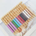 Gold Foil Paper Quicksand Colorful Sequin Powder Oil Logo Pen Dried Flower Advertising Gift Metal Ballpoint Animal Black Ink