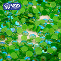VDD 301 D Green SS6-SS30 High Quality Glass Rhinestones Crystal Flatback Strass Stones  for Nail Art Accessories DIY