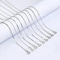 Fashion Jewelry Necklaces Plated Ladies Necklaces Minimalist Razor Blade Gold 925 Sterling Silver Trendy Chains Geometric 6pcs