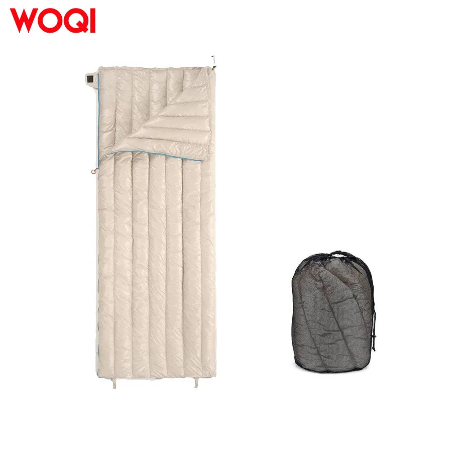 Woqi Comfortable Waterproof Nylon Camping Hiking Sleeping Bag Winter Mummy Style for Cold Weather Child Length Winter