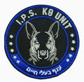 Handmade Custom Embroidered Round K-9 Badges Patches Iron-On Style with Hook and Loop Backing Nonwoven Felt Fabric