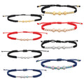 YL High-End Color-Free Washable Women's Stainless Steel Beads Woven Knot for Bracelet Trendy Nail Sand Gold for Couples
