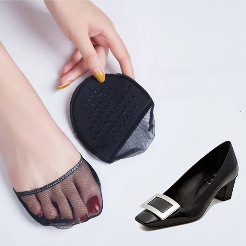 FASTLACES Forefoot Pad Silicone High Heeled Shoe Half Insole Cushion Inserts Anti-Slip Anti-Wear Suction Filler Accessories