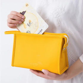 New Arrival PU Leather Cosmetic Bag Portable Makeup Bag Zipper Pouch with Logo Wholesale Gift Travel Toiletry Bags for Women