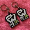 Promotional 3D Embossed Brand Silicone Rubber Label Keychainfactory Making PVC Rubber Keyring for Clothes