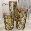 ZT-500 Gold Cake Stand for Wedding Events Luxurious Sweet Table with Flower Stands for Home Use Model Number Plinths
