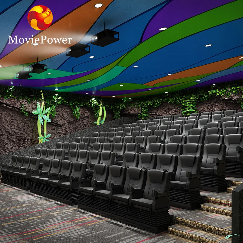 Entertainment Park Multiplayer Game Equipment  6-dof Platform 3d/4d/5d/6d/7d Cinema Simulation