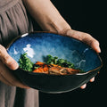 Creative Japanese Ceramic Tableware Household Special Restaurant Irregular Noodle Bowl Soup Bowl Fish Dish Sushi Plate Sashimi