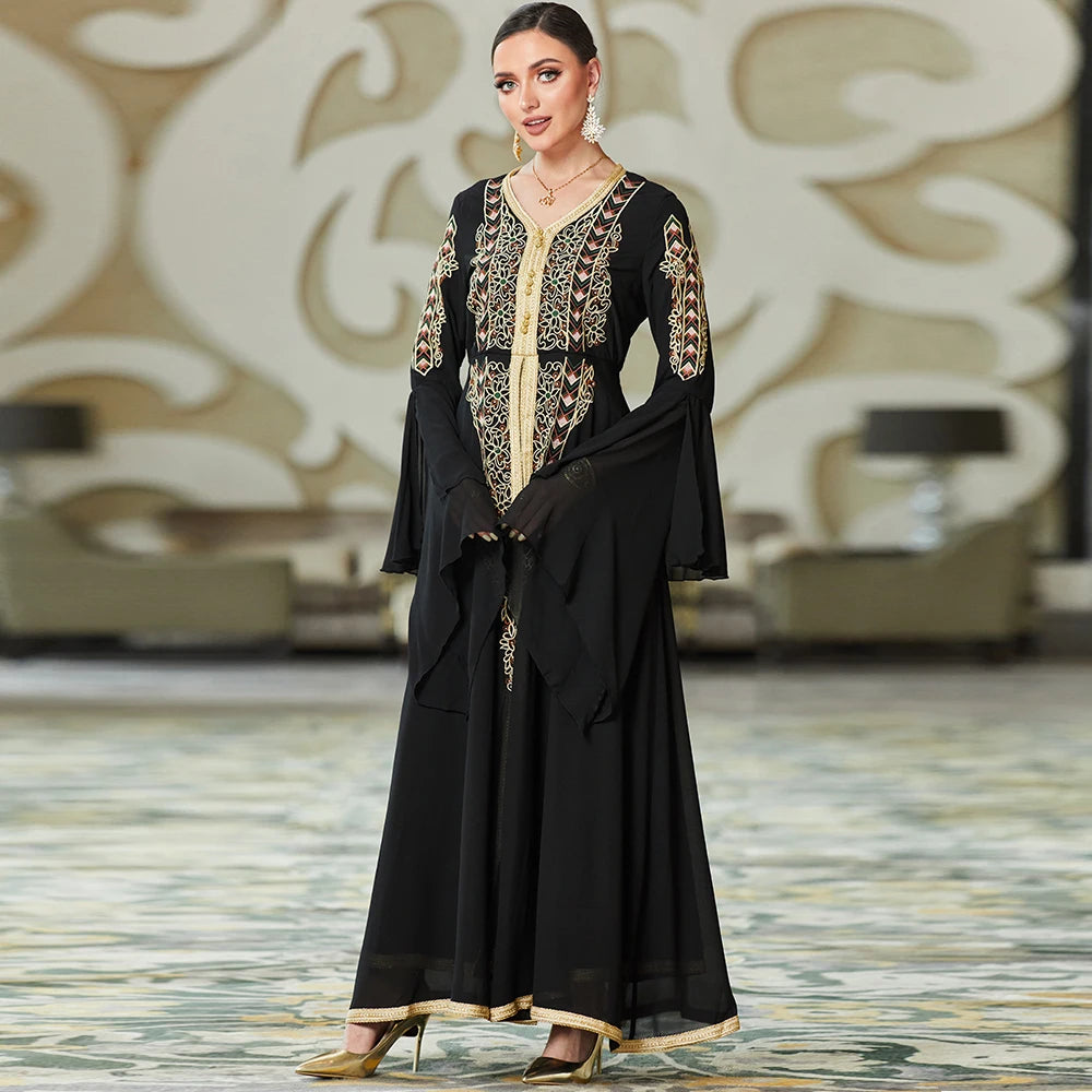 2024 Latest Design Dubai Abaya Simple Modest Kaftan Clothing Long Dress Open Abaya Women Muslim Dresses Kimono