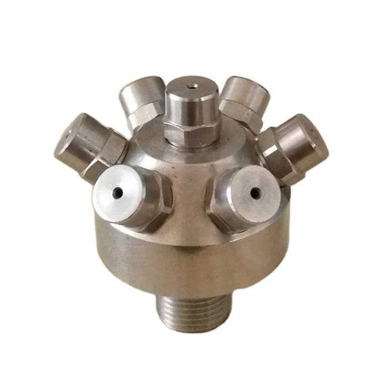 SS  Brass High Pressure Thread Male Rotary Ball Spray Nozzle for tank Cleaning