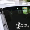 Witch Yes I Can Drive a Stick Vinyl Sticker Fun Car Auto Window Bumper Decal Vinyl Sticker Gift Die Cut Decal Latop Window Glass
