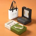New Arrival High End Rings Earrings Necklaces Bracelets Drawer Jewelry Box Retro Paper Jewelry Storage Box