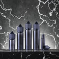 Luxury Oil Bottle 10/15/30/50/60/100/120ML PET Plastic Oil Bottle Extruded Black Tip Empty Plastic Bottle
