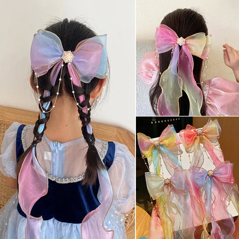 New Coming Handmade Pearl Women Tassel Hair Clip Top Vintage Style Headwear Cute Girl's Hairpin Hot Wholesale Hair Decoration