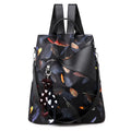 Goostar Colorful Waterproof Oxford Zipper Large Capacity Student Schoolbag Korean Style Bear Pendant Anti-Theft Laptop Backpack