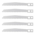 Alluse 5 Piece NO.2 12TPI HSS Two Hole Jig Saw Blades OEM Industrial Straight Cut for Thick Sheet & Nonferrous Metals