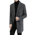Fashion New Men Woolen Coat Warm Plus Size Long Winter Coat for Men Winter Trench Coat for Men