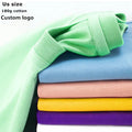 Wholesale 100% Cotton Mens T Shirt Unisex Plus Size Oversized Heavyweight Custom Logo Print on Blank Knitted T Shirts