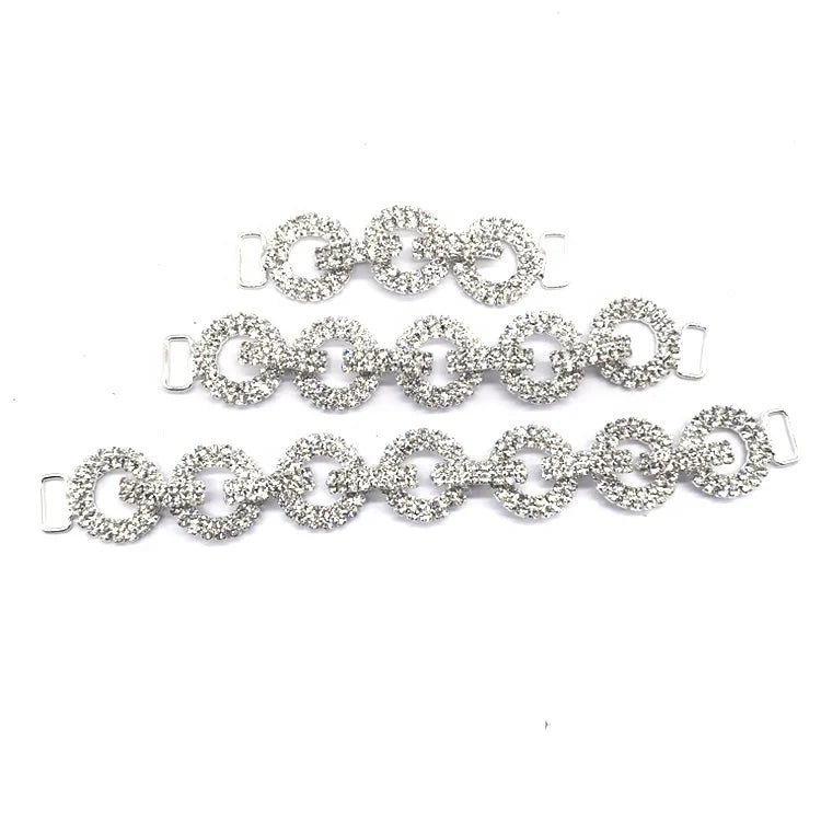 Fashion Crystal Rhinestone Bikini Connectors Swimwear Hardware Rhinestone Connector Accessories