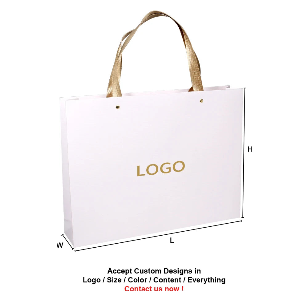 Custom Printed Luxury Kraft Paper Bags for Perfume with Logo Flexo Printing Surface Handling