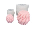 HY Twirl Raindrop Shape Candle Mold Geometric Curved Pillar Silicone Candle Soap Wax Mold