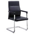 Modern Minimalist Bow-shaped Staff Chair Leather Back Ergonomic Office Chair Conference Chair