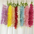 Wholesale 4 Forks Large Wisteria Hanging Flowers for Ceiling Decoration Flowers