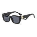 HOT Summer Fashion UV400 PC Vintage Square Rectangle Unisex Luxury Brand Sunglasses