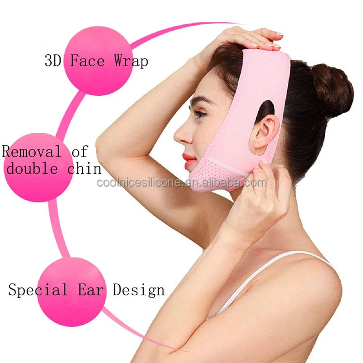 2022 New Women Men Anti-Wrinkle Face Lifting Bandage Double Chin Reducer Facial Slimming Strap V Line Lifting Mask Chin Strap