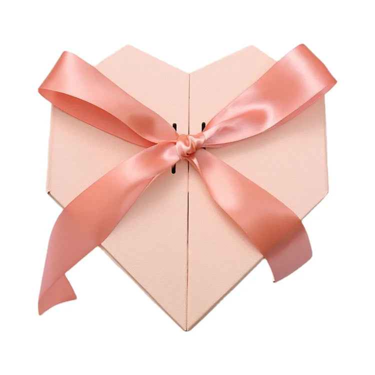 Wholesale High Quality with Custom logo Heart Shape Box for Flower Luxury Heart Flower Gift Box