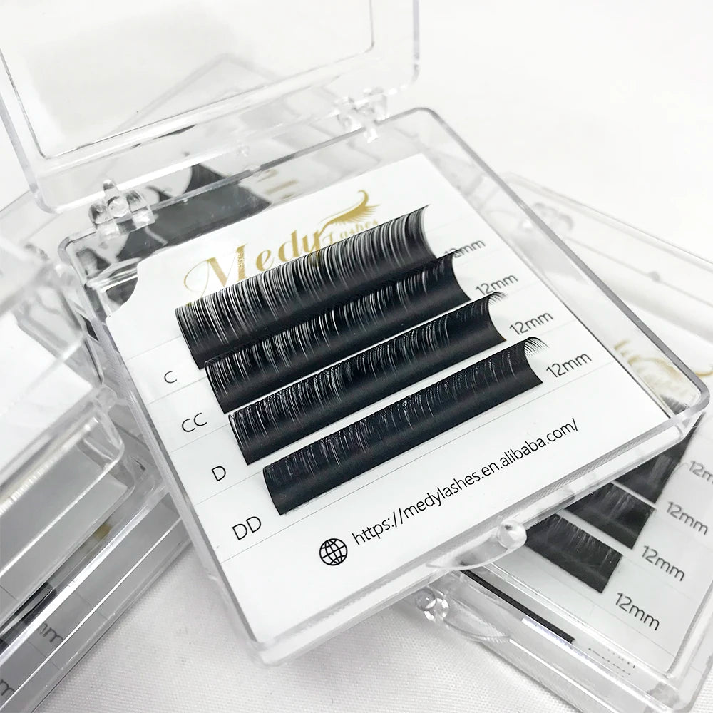 Lash Extension Sample - Private Label Cashmere Russian Volume Lash Extensions Trays Individual Eyelash Extension Wholesale