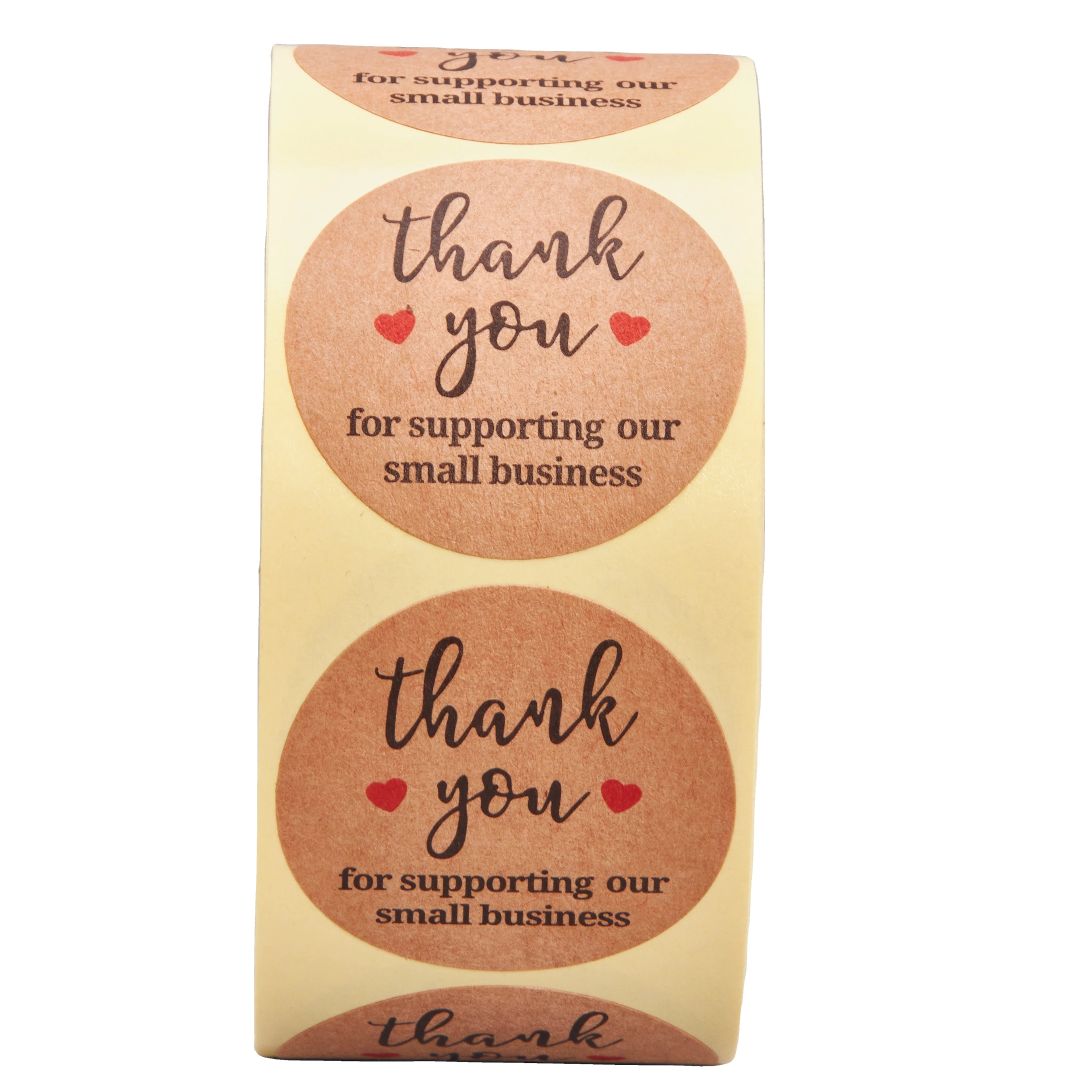 Ceramic Candle Holders Lanterns and Candle Jars Decorative Sticker  Custom Packaging Labels Thank You Stickers Kraft Paper