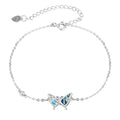 925 Silver Butterfly Jewelry Women's Fashion Versatile Bracelet Simple European and American Jewelry
