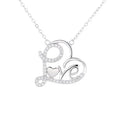 Romantic Heart Jewelry Real Silver 925 Love Charm Necklace for Women Gift