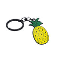 Personalized Custom Logo Zinc Alloy  Metal Keyring 3D Fruit Cartoon Anime Pineapple Enamel Keychain for Women Cute Key Tags