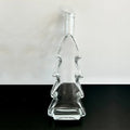 250ml 500ml Christmas Pine Tree Glass Bottle Eco-Friendly for Wine Brandy Champagne