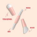 4in1 Customizable Travel Makeup Brush Set Sponge Eyeshadow Eyebrow Liner Blush Blending Powder Brushes (Buildable Dual-Ended)