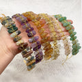 Wholesale  Hot Sale Handmade Natural Crystal Crushed Stone Crown Hairband Bride Festival Gift Craft